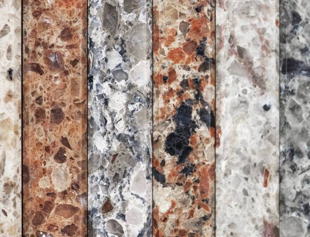 Colorful vertical slabs of marble Colorful vertical slabs of marble
